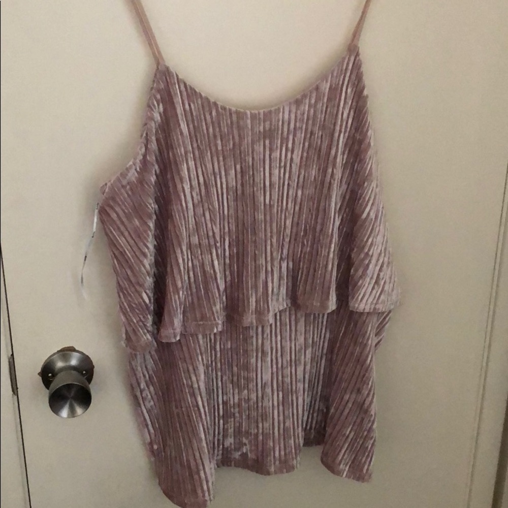 Baby Pink Velvet Tank
